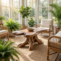Rustic Root Coffee Table For Living Room, view 8