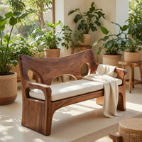 Solid Wood Sofa With Sculptural Frame Home, view 8