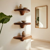 Solid Wood Mushroom Shelf Live Edge Elegant, view 8