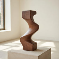 Solid Wood Sculpture Wall Art Mid Century Abstract, view 8