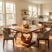 Tropical Square Dining Set For Poolside Kitchen, view 8