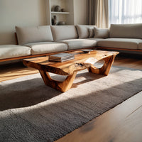 Same Timber Top to Floor, Arch-Base Coffee Table, view 8