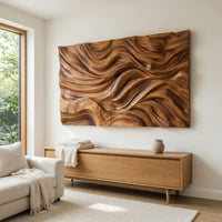Windswept Ridge Wall Panel for a Dark Modern Lounge, view 8 — view 8