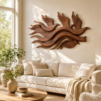 Wall Art Mid Century Statement Wall Panel For Great Room Interior, view 8