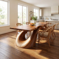 Modern Live Edge Dining Table For Open Concept Dining, view 8