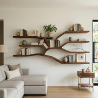 Wall-Mounted Bookshelf Carved as a Branching Tree Limb, view 8