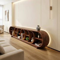 Loopform Media Console with Nested Open Shelving, view 8