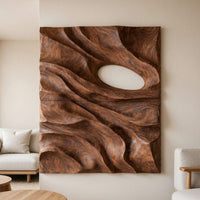 Rootveil Walnut Wall Relief, Carved in Two Panels, view 8 — view 8