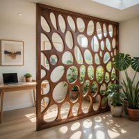 Solid Wood Room Divider Oval Living, view 8