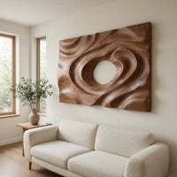 Dune Ripple Wall Relief, Cut and Carved by Hand, view 8 — view 8