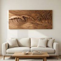 Shoreline Wave Relief for a Bright Coastal Room, view 8 — view 8