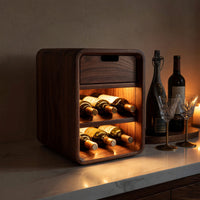 Solid Wood Bar Cabinet Minimalist Wine Small Kitchen Spaces, view 9