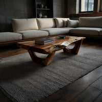 Same Timber Top to Floor, Arch-Base Coffee Table, view 9