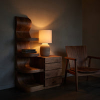 Solid Wood Nightstand With Shelves Drawers Bedroom, view 9