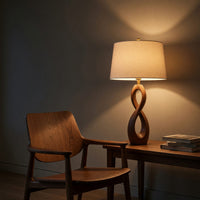 Organic Carved Wood Lamp Branch Design For Above Bed Decor, view 9
