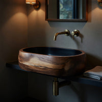 Solid Wood Sink Vanity Farmhouse Bathroom, view 9