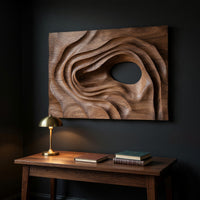 Spiral Wave Wall Art for a Wide Living Room Wall, view 9 — view 9