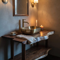 Solid Wood Bathroom Vanity Rustic Functional, view 9