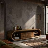 Media Console for a Living Room That Stays Uncluttered, view 9