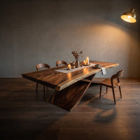 Minimalist Freeform Dining Table For Small Dining Space, view 9