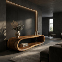 Made of One Unbroken Curve: A Sculptural TV Console, view 9