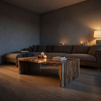Minimalist Wood Coffee Table For High Ceiling Room, view 9