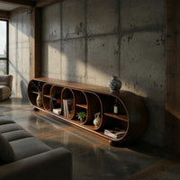 Loopform Media Console with Nested Open Shelving, view 9