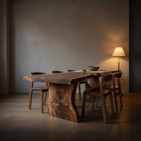 Rustic Live Edge Dining Table For Dining Area, view 9
