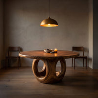 Coastal Round Kitchen Table For Outdoor Kitchen, view 9