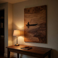 Palm Meridian Sunburst Carved Wall Relief Panel, view 9 — view 9