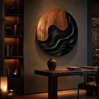 Scandinavian Decorative Wall Sculpture For Resort Suite Interior, view 9
