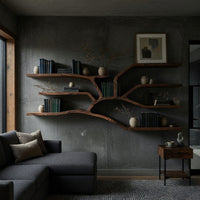 Wall-Mounted Bookshelf Carved as a Branching Tree Limb, view 9
