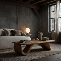 One Wave, Carved Solid Through: A Low Coffee Table, view 9