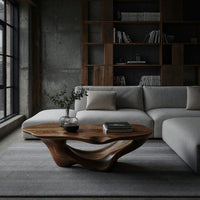 Dunecrest Coffee Table with a Carved Wave Base, view 9