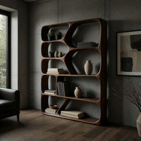 Hand-Shaped Bookcase with Branching Web Dividers, view 9