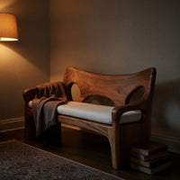 Solid Wood Sofa With Sculptural Frame Home, view 9