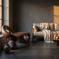 Minimalist Spiral Sculpted Bench For Garden Interior Space, view 9