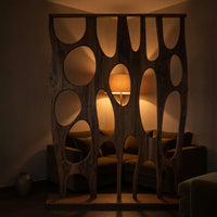 Solid Wood Room Divider With Openwork Bedroom Living, view 9