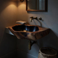 Solid Wood Sink Vanity Farmhouse Solid Bathroom, II, view 9
