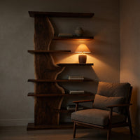 Solid Wood Standing Shelf Living Room, III, view 9