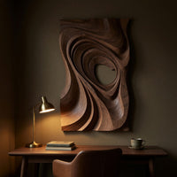 Sweeping Swirl Wall Art, Cut Through at the Center, view 9 — view 9