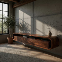 One Run of Walnut, Wrapped Into a Media Console, view 9