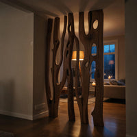 Solid Wood Room Divider Sculptural Piece Entryway Living Open Space, view 9