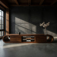 The Same Tree Runs Both Ends of This TV Console, view 9