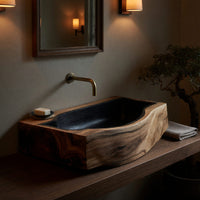 Solid Wood Sink Vanity Solid Bathroom Decor, view 9