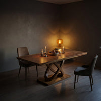 Light Wood Gathering Table For Tropical Dining Room, view 9