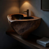 Solid Wood Sink Vanity Mid Century Solid Modern Bathroom, view 9