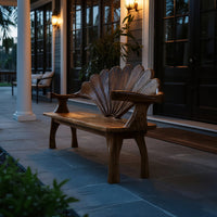 Solid Wood Outdoor Garden Bench Live Edge Entryway Interior Styling, view 9