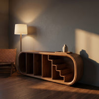 Modern Organic Tv Console For Entertainment Lounge Space, view 9