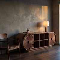 Scandinavian Organic Tv Cabinet For Coastal Interior Space, view 9